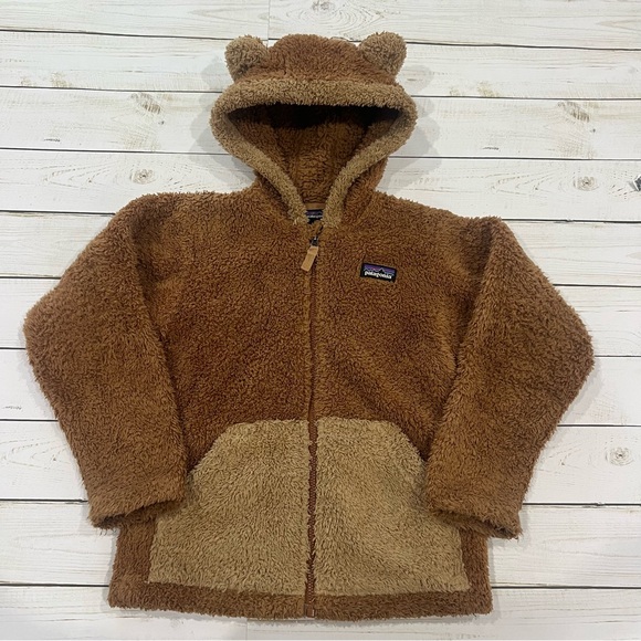 Patagonia Other - Patagonia Baby Furry Friends Fleece
Hoody - Sz 5T Moose Brown